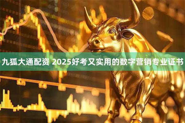 九狐大通配资 2025好考又实用的数字营销专业证书